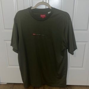 Supreme Property Label S/S Top Olive Color